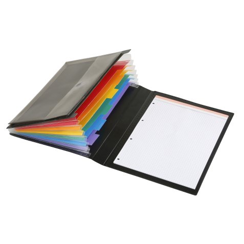 Trieur extensible A4 plastique Manager Viquel Rainbow Class - 6 compartiments