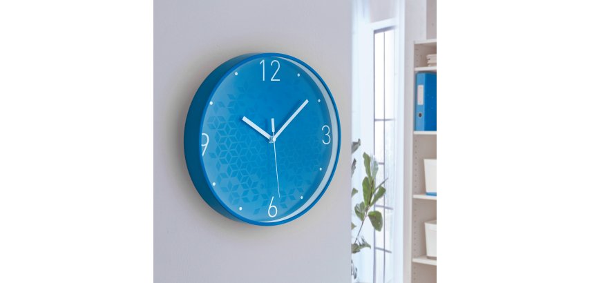 Reloj de pared silencioso Leitz WOW - 29 - Azul