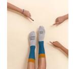 Calcetines "Levántate con el pie derecho" Smiley talla 36-41
