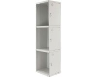 Taquilla continuación desmontada Simon Locker Prof.Dism.3 puerta 1/3 adi gris