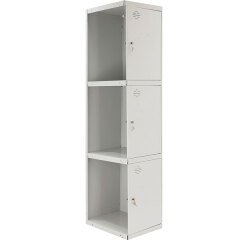 Taquilla continuación desmontada Simon Locker Prof.Dism.3 puerta 1/3 adi gris