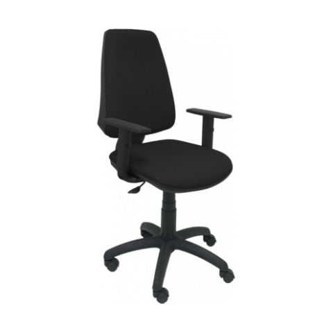 Elche CP brazos regulables tapizado - Negro