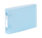 Classeur 2 anneaux plastifié Propysoft Viquel A5 – Dos de 3.5 cm bleu transparent