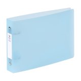Classeur 2 anneaux plastifié Propysoft Viquel A5 – Dos de 3.5 cm bleu transparent