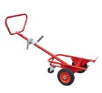 Diable porte-fût  avec béquille 350 kg 750 x 500 x 1290 mm roue caoutchouc