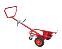 Diable porte-fût  avec béquille 350 kg 750 x 500 x 1290 mm roue caoutchouc