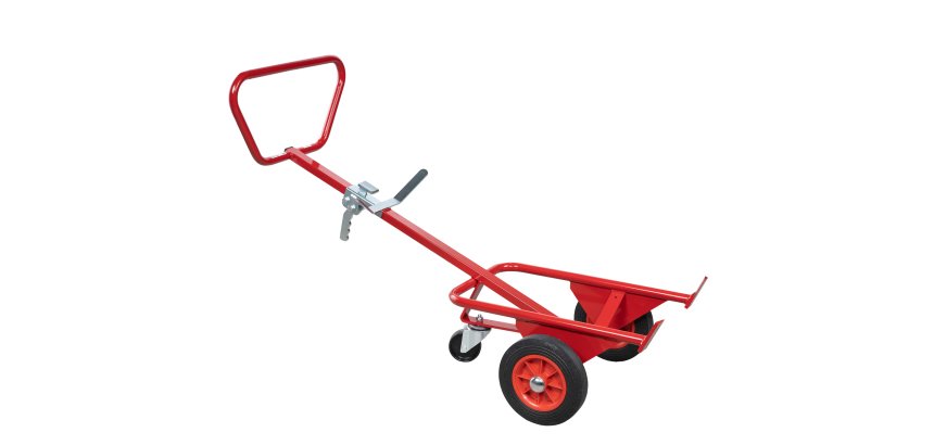 Diable porte-fût  avec béquille 350 kg 750 x 500 x 1290 mm roue caoutchouc