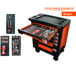 Servante équipée de 82 outils avec 3 modules