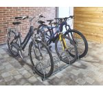 Râtelier 4 vélos - 3 largeurs de pneus différentes