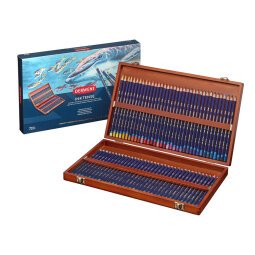 Caja de madera de 72 lápices Derwent Inktense