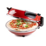 DOMO DO9284PZ Four à pizza « My Express Pizza » rouge - pierre en céramique