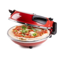 DOMO DO9284PZ Four à pizza « My Express Pizza » rouge - pierre en céramique
