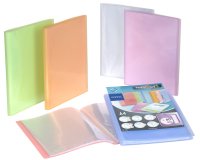 Protège-documents Viquel polypropylène translucide personnalisable 40 pochettes - 80 vues couleurs assorties