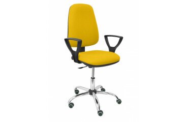 Silla Socovos bali amarillo brazos fijos