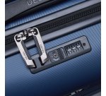 Air Armour Valise cabine Slim 4 doubles roues 55 cm bleu