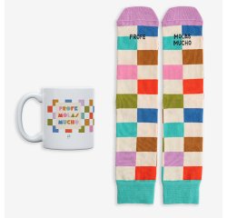 Kit Taza + Calcetines "Profe, molas mucho" 42-46