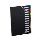 Trieur couverture celloderme 12 divisions coloris noir