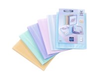 rotège-documents personnalisable 60 pochettes 120 vues - A4 - polypropylène  PROPYSOFT VIQUEL - Coloris assortis
