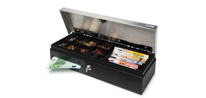 Cajón portamonedas de apertura vertical Safescan 4617-S