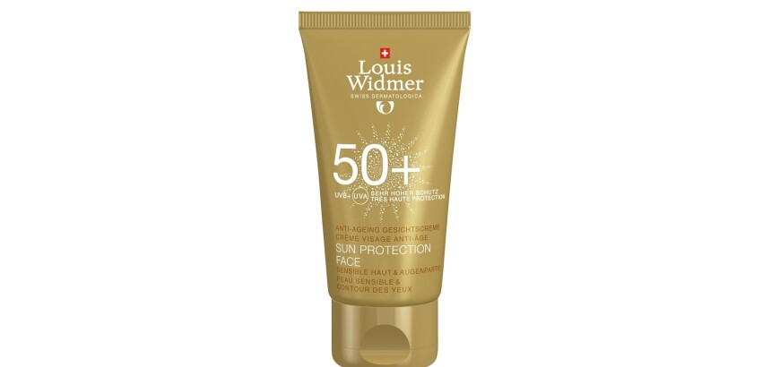 Crème solaire visage indice 50 Widmer avec parfum - Tube de 50 ml