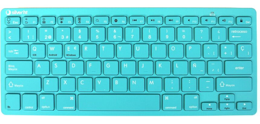Silver HT Teclado inalámbrico colors edition turquesa