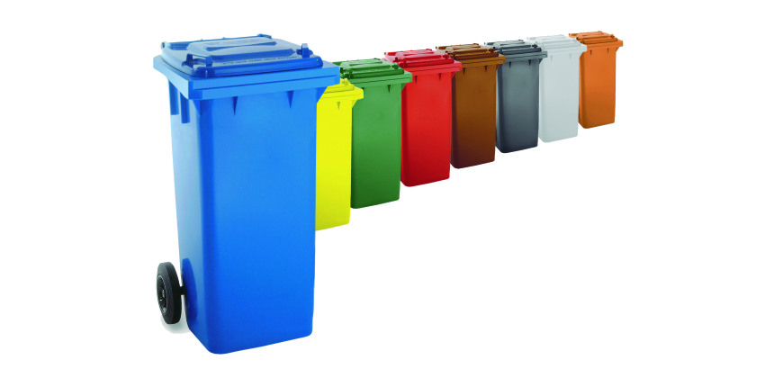 Contenedor de residuos 120L Dahi. Apto recogida automática-selectiva.