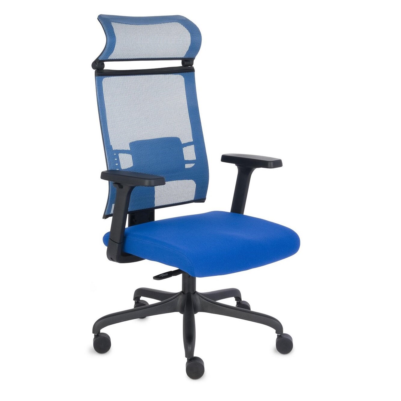 Chaise de bureau ergonomique ERGOFIX, en tissu et maille, avec accoudoirs 3D et appui-tête