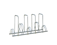 Râtelier 5 vélos avec 4 arceaux pour antivol