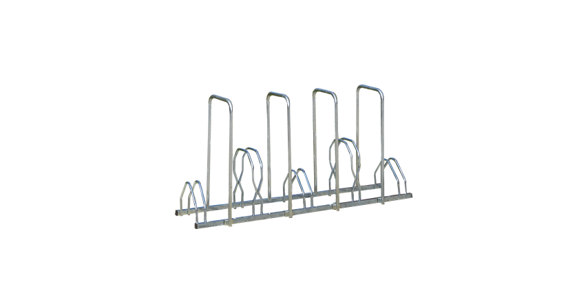 Râtelier 5 vélos avec 4 arceaux pour antivol