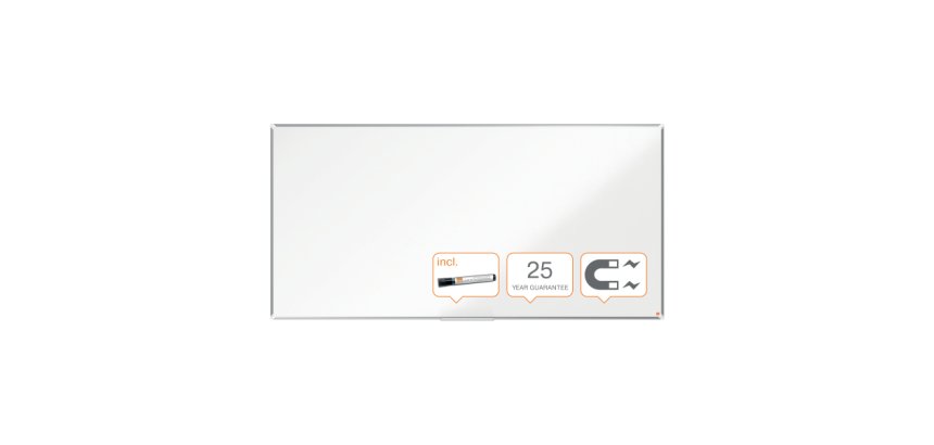 Pizarra NOBO Premium Plus acero vitrificado 2400x1200mm, blanco

