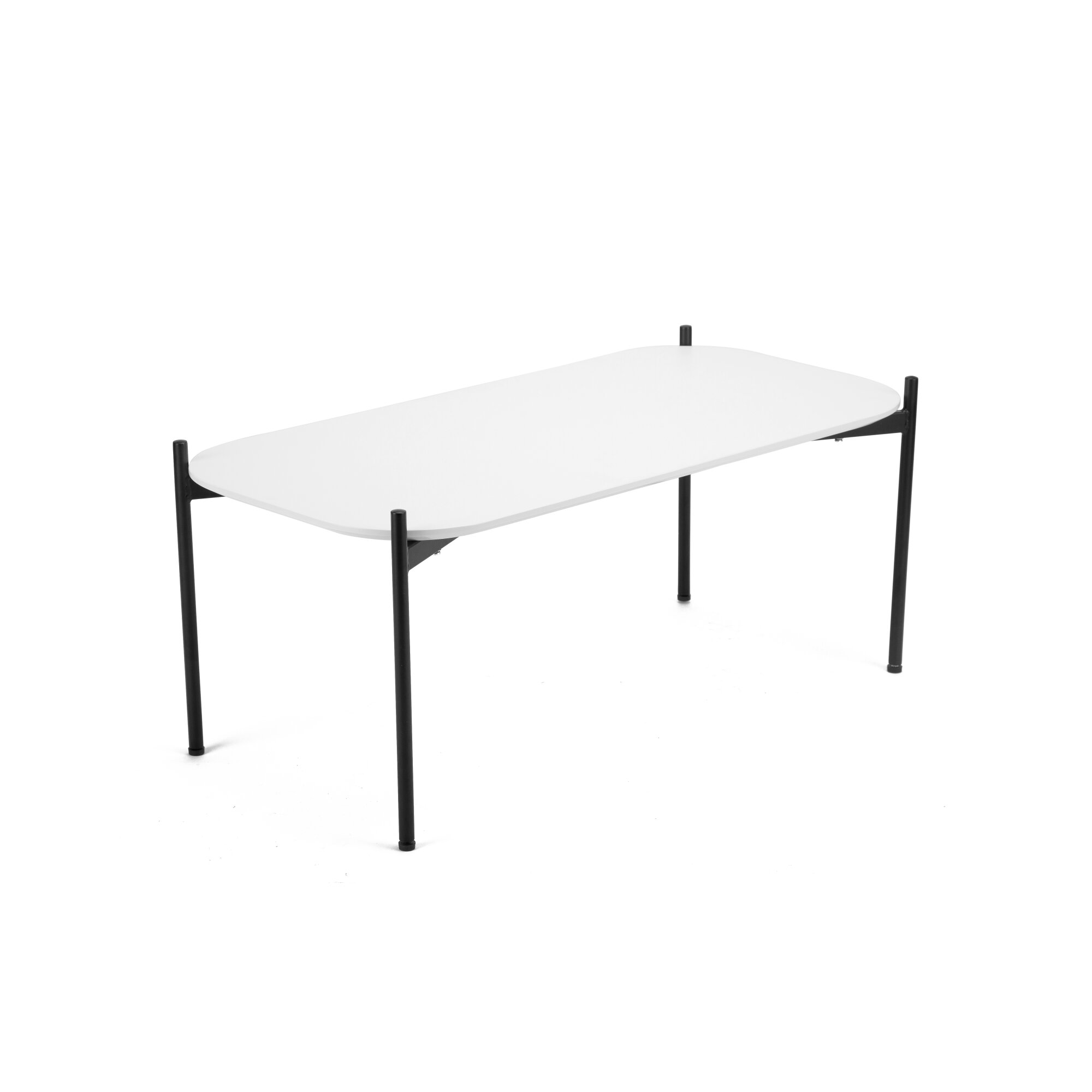 Table basse Meet 50 x 100 cm pied noir