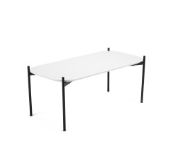 Table basse Meet 50 x 100 cm pied noir