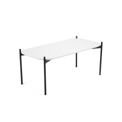 Table basse Meet 50 x 100 cm pied noir