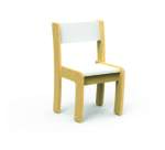 Stapelbare schoolstoel Fabiano Kids in hout - Maat T2 - Kleuterklas