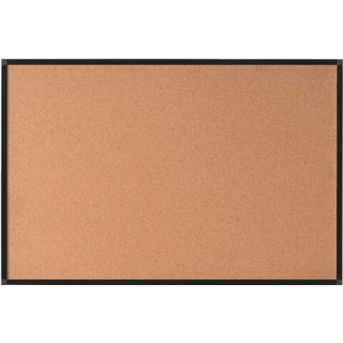 New Gen pizarra corcho reciclado enmarcado en aluminio negro 90 x 60 cm