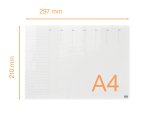Organizador semanal de acrílico de sobremesa NOBO A4, transparente