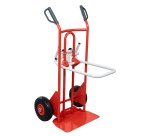 Diable porte-chaises acier 250/70 kg bavette réglable poignée à garde roue increvable