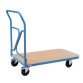 Chariot 250 kg 1000 x 560 mm dossier repliable roues Ø 125
