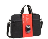 Pack maletín para portátil 15.6" + ratón inalámbrico Regent Rivacase