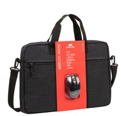 Pack maletín para portátil 15.6" + ratón inalámbrico Regent Rivacase