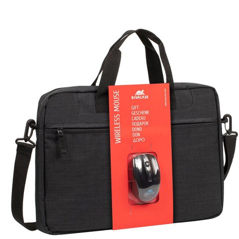 Pack maletín para portátil 15.6" + ratón inalámbrico Regent Rivacase