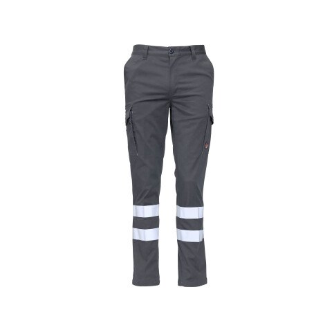 Pantalón básico multibolsillos con bandas talla 44