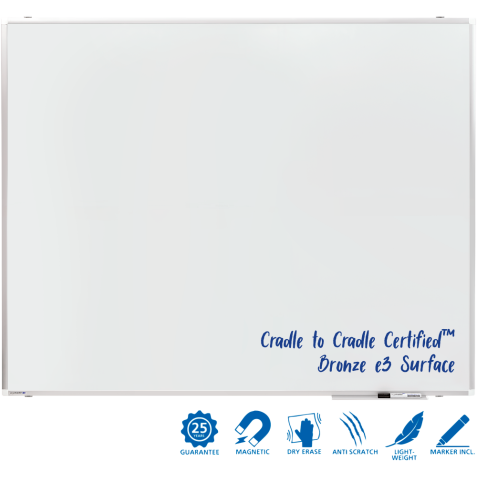 Tableau blanc émaillé PREMIUM PLUS 120x150cm - Legamaster