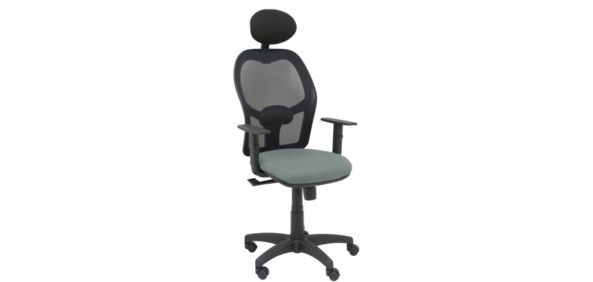 Silla de oficina Alocén malla con brazos regulables y cabecero