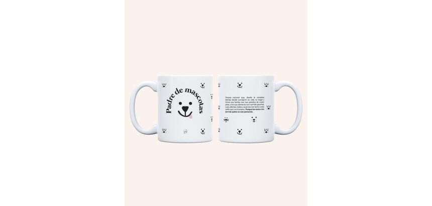 Taza "Padre de mascotas" 350ml, cerámica 
