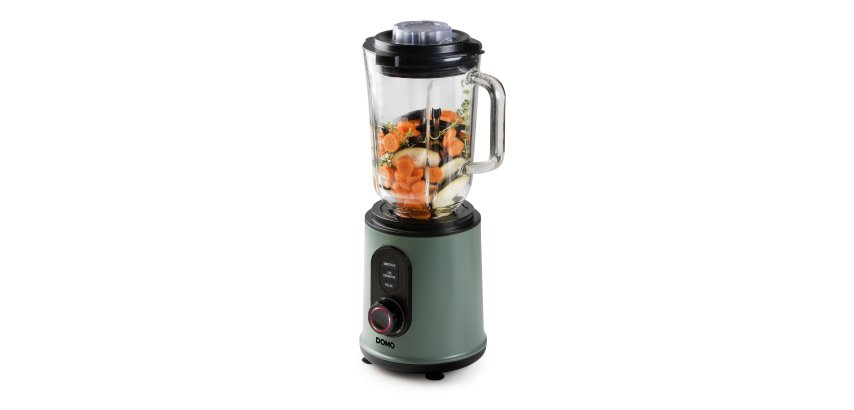DOMO DO734BL Blend & Balance versatile blender with a 1.5 L glass bowl