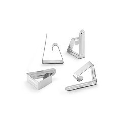 Pinza Sujeta Mantel Metálica - Blíster de 4 unidades