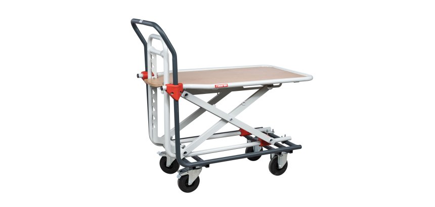 Chariot plateau réglable en hauteur
