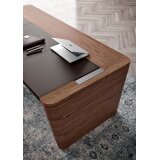 Bureau direction Xennon L.190 x P.100 avec sous-main en cuir