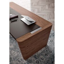 Bureau direction Xennon L.190 x P.100 avec sous-main en cuir